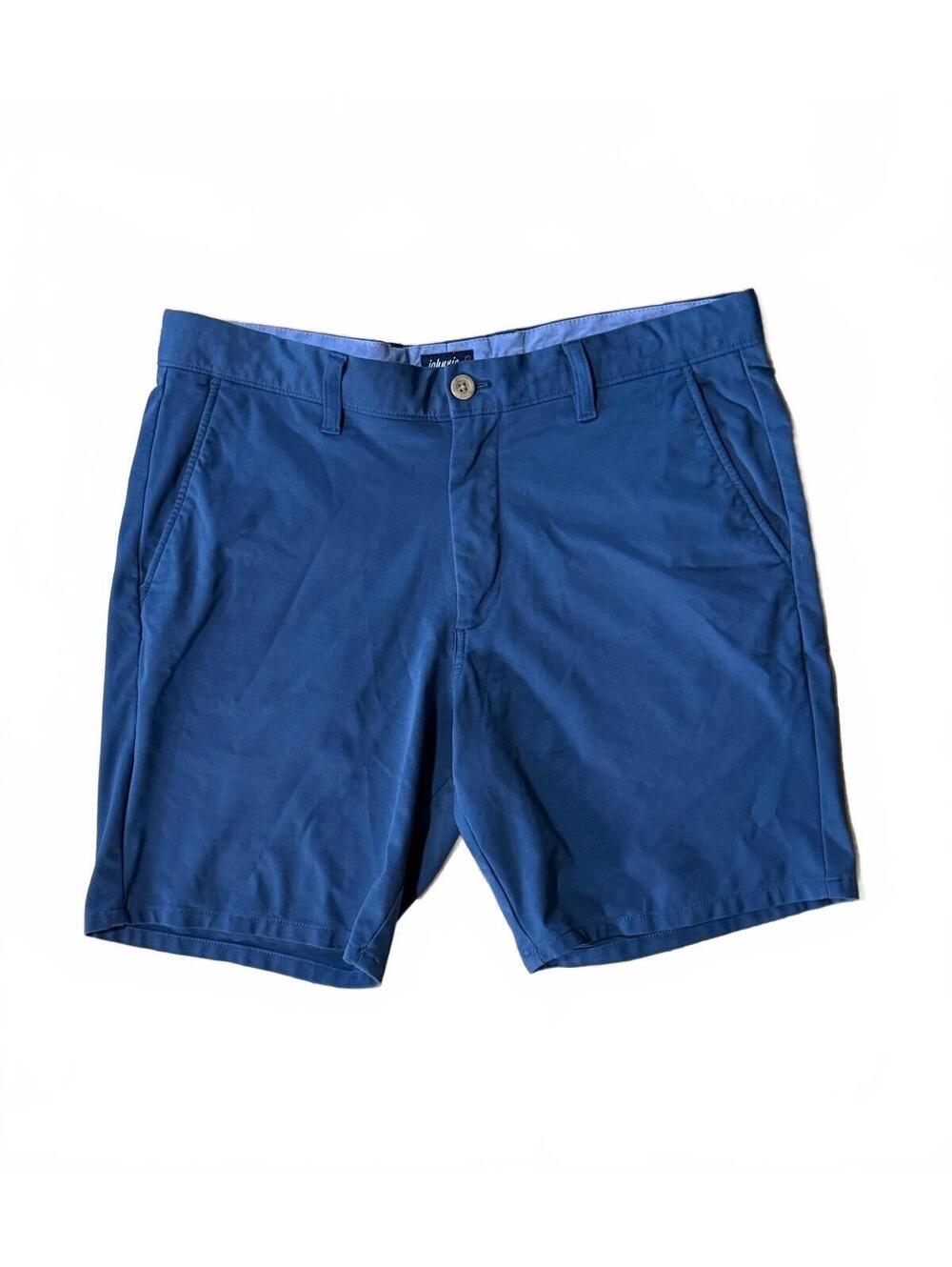 johnnie-O Men's Jupiter Shorts Size 32 Lake Blue Performance Stretch MSH2280